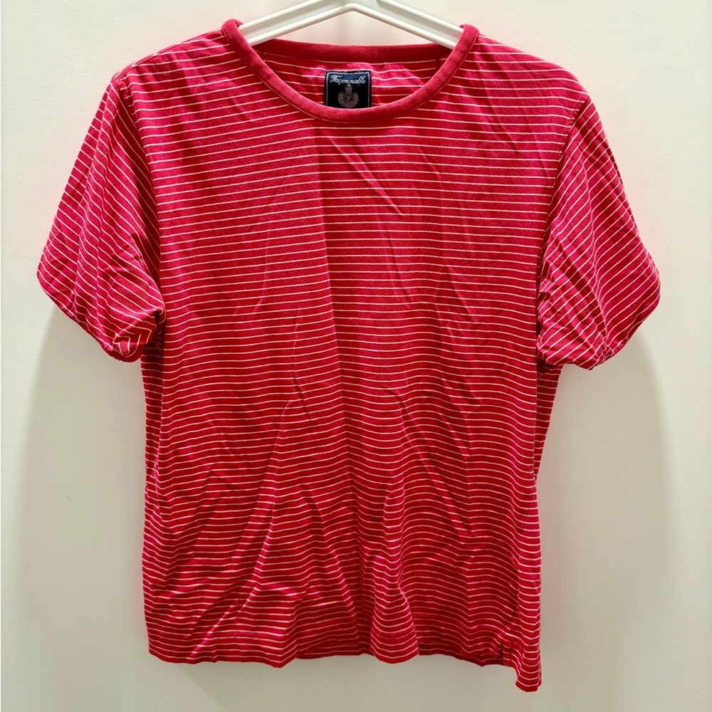 Faconnable Sport Red and White Striped Shirt